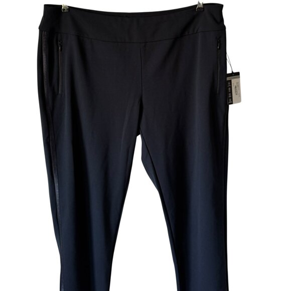 Tail Golf Athletic Pants New Pull On Side Trim UPF+50 Pockets 28" Inseam Black - Picture 8 of 16
